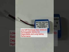 Bateria recarregável de 4200 mAh com baixa taxa de auto-descarga para um desempenho confiável e duradouro