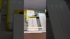 Baterias de polímero de lítio disponíveis em todos os tamanhos