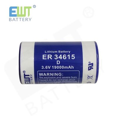3.6V D Tamanho ER34615 Bateria de Cloreto de Tiônil de Lítio Fabricantes Bateria cilíndrica LISOCL2