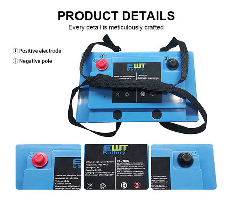 comprar Bateria de fosfato de ferro de lítio de 12 V para bateria de ciclo profundo LiFePo4 de 12 V 100 Ah com BMS incorporado online manufacture