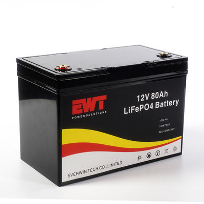 comprar Carrinhos de golfe Armazenamento 12V Bateria de iões de lítio LiFePO4 12.8V 80Ah Bateria de lítio ferro fosfato para veículos elétricos online manufacture