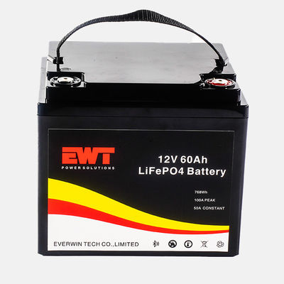 comprar 12V LFP Material de ânodo Bateria de fosfato de ferro de lítio IFR32700 12.8V 60Ah para sistemas de energia elétrica online manufacture