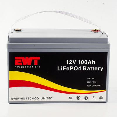 comprar Bateria recarregável de íons de lítio de 12v 100ah lifepo4 para scooter E-bike Golf car online manufacture
