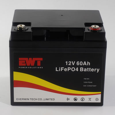 comprar 12V 60AH Bateria de Fósfato de Ferro de Lítio com suporte Bluetooth Logotipo personalizado online manufacture