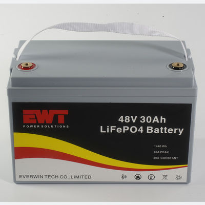 comprar Bateria OEM de ferro-lítio-fosfato de cor branca de 48 volts Lifepo4 bateria de iões de lítio 48v 30ah online manufacture