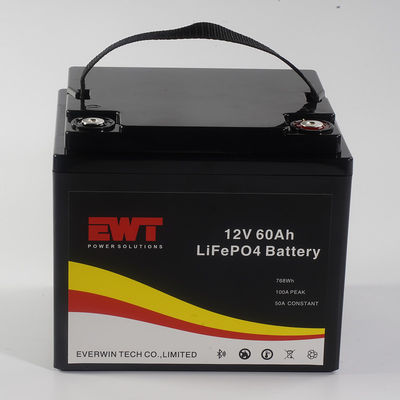 comprar Bateria recarregável 12v 60ah 768wh lifepo4 para scooter E-bike Golf car online manufacture
