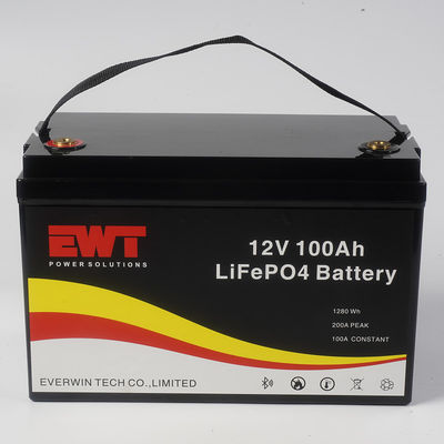 comprar Pacote de bateria recarregável de ciclo profundo de 12V 100AH Função de monitoramento Bluetooth inteligente para compacto e durável online manufacture