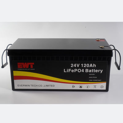 comprar Carregamento rápido Bateria LFP 24V com 120A de descarga máxima contínua e caixa de bateria personalizada 4-6 horas de tempo de carga Fabricação em linha