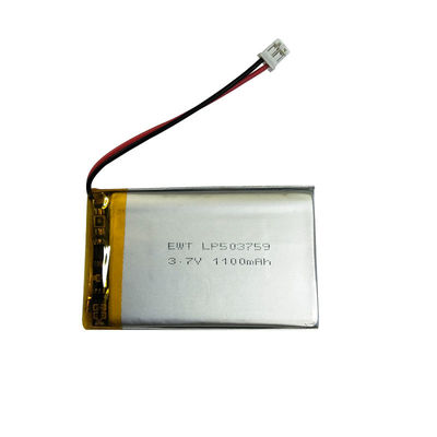 comprar Bateria recarregável de polímero de lítio de prata LP503759 3.7V 1100mAh para desempenho de longa duração online manufacture