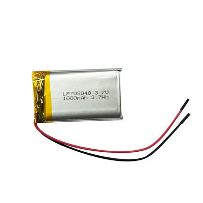 comprar LP703048 Bateria recarregável de lítio polímero de 3,7 V 1000 mAh Fabricação em linha