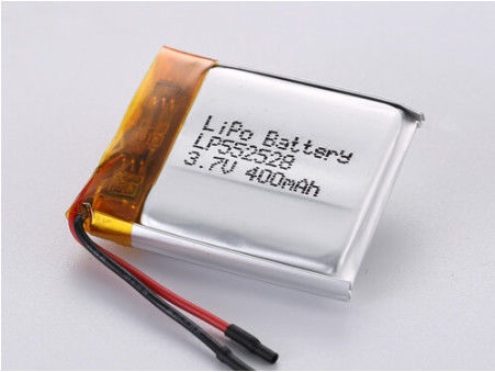 comprar LP552528 3.7V 400MAH LiPo Pack de alta capacidade para energia de longa duração com bateria Li-po de baixa temperatura e folha de prata online manufacture