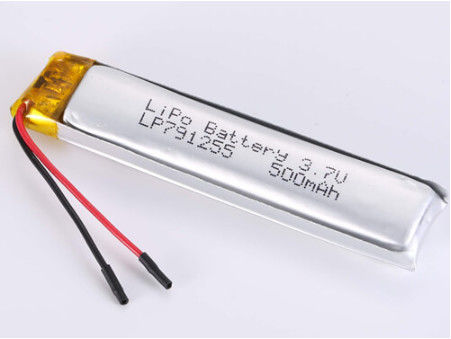 comprar LP791255 500MAH JST/bateria de polímero de lítio personalizada para solução de energia de alta capacidade e longa duração por entrega aérea Fabricação em linha