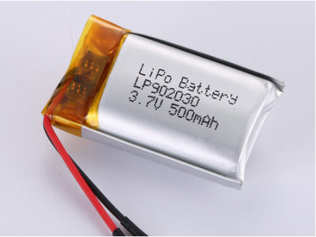 comprar LP902030 3.7V 500MAH LiPo Pack de alta capacidade Método de carga CC/CV e Química do polímero de lítio Fabricação em linha