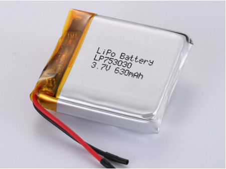 comprar LP753030 3.7V 630MAH Bateria de polímero de lítio de prata para desempenho duradouro online manufacture