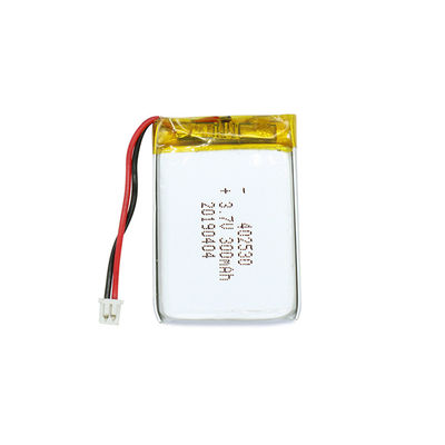 Pacote de bateria de lítio polimérico personalizado 3.7v 300mah Bateria LiPo 402530
