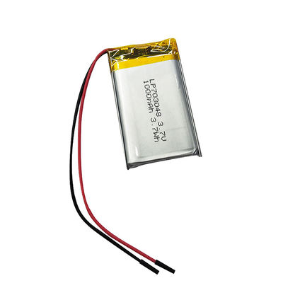 Potência Bateria de lítio polímero 3.7v 1000mah Bateria LiPo 703048