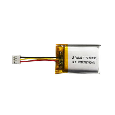 Lp702535 3,7v 600mah Litio Polímero Lipo Bateria Pacote Material de ânodo