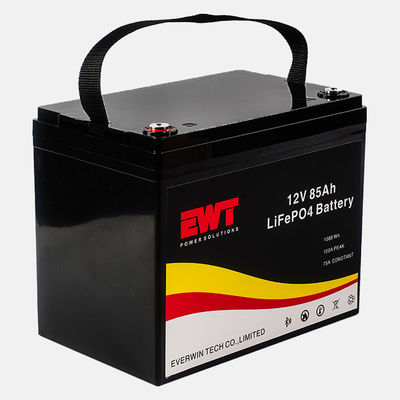 12V Bateria de Fósforo de Ferro de Lítio IFR32700 12.8V 85Ah Bateria de íons de lítio LFP para energia solar
