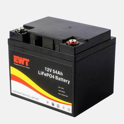 Bateria de armazenamento LiFePO4 comercial Bateria de lítio de 12,8 V 54 Ah