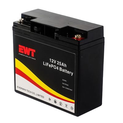 Bateria personalizada 12V 25Ah Lifepo4 UPS Bateria para empilhadeira