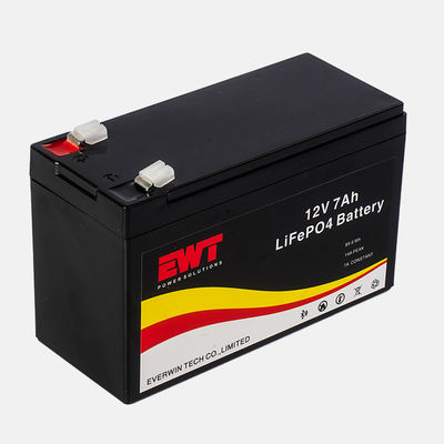 Home Armazenamento de energia 12V LiFePO4 Bateria de lítio substituição 12.8V 7Ah Bateria de lítio ferro fosfato