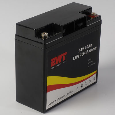 Pacote de baterias EWT 24V 10AH Lifepo4 para sistema solar