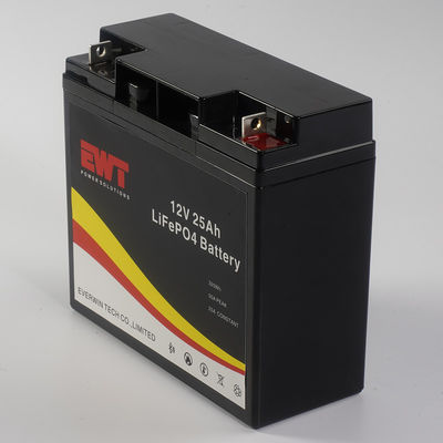 Lifepo4 bateria 12V 25Ah Bateria de Lítio Ferro Fosfato com Smart BMS
