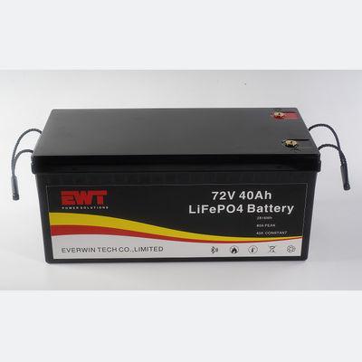 Bateria de Fósfato de Ferro de Lítio 72V 40AH Com Comunicação BMS para ATV