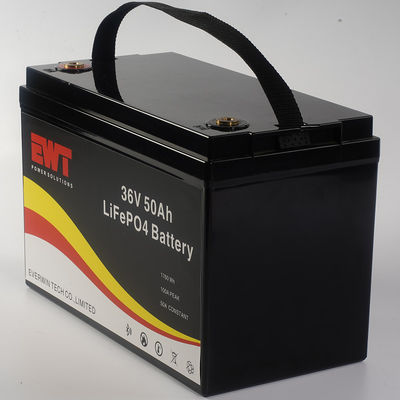 Equipamento de limpeza de alta segurança Lifepo4 Bateria 36V 50Ah com longo tempo de funcionamento