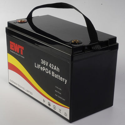 Bateria LiFePO4 24V 60Ah com potência de saída de 640Wh e tempo de carregamento rápido BMS de 4-6 horas