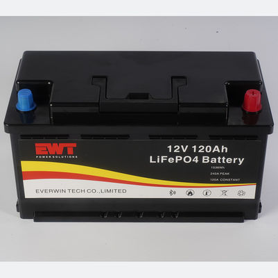 12V 120Ah LiFePO4 Bateria para armazenamento de energia Voltagem nominal recarregável 12V