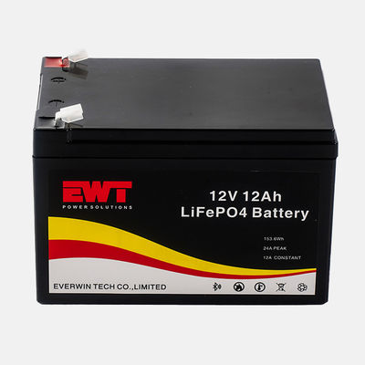 IFR26650 4S 12AH 12V Lifepo4 Bateria Pack Dimensões de bateria personalizadas do suporte EWT