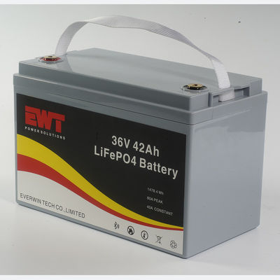 Caixa de plástico Lifepo4 Bateria 36V 42AH para churrasco ao ar livre