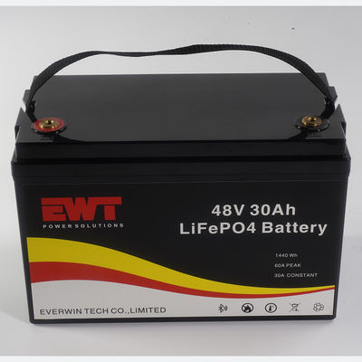 Smart Battery Pack Capacity Display com BMS 48V 30AH Support Factory Serviço OEM