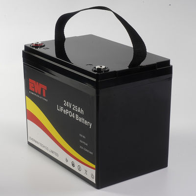 Potência de saída 640Wh Bateria de fosfato de ferro de lítio de 24V com taxa de descarga de 3C e vida útil