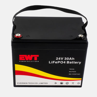 Bateria LFP 24V de longa duração com alta densidade energética e vida útil de 2000 ciclos