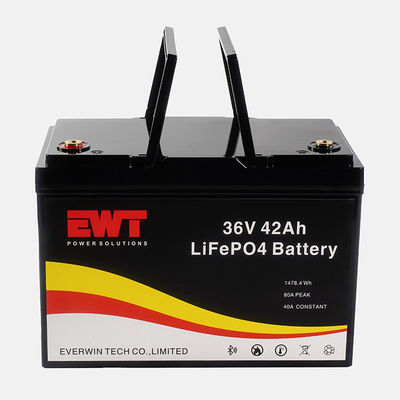 Módulo de bateria LiFePO4 de alta capacidade 36V 50Ah de ferro-lítio-fosfato com tensão nominal de 51.2V