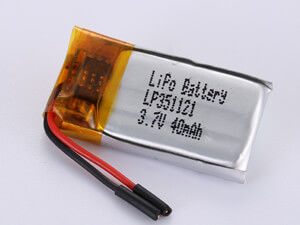 Pacote LiPo de alta capacidade com 3,7 volts Bateria de polímero de lítio MAX 5,0 T x 30,0 W x 48,0 L mm Dimensões da célula