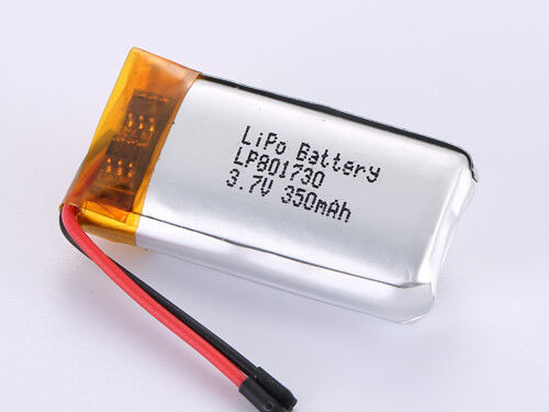 LP801730 3.7V 350MAH Bateria LiPo para qualquer aplicação Durável e resistente à temperatura
