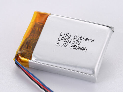 LP552530 3.7V 350MAH Bateria recarregável de polímero de lítio -20 a 45 graus Celsius Performance máxima de grau A