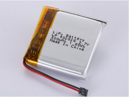 Bateria de polímero de lítio LP502828 de longa duração de 3,7 V 500 MAH para entrega de TNT e dispositivos eletrônicos