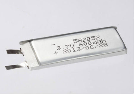 3.7V 600MAH 3.7V Polímero de Prata Bateria de Polímero de Lítio de Célula Recarregável para Aplicações Pesadas