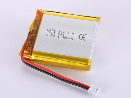Pacote de bateria Sharp Square LiPo de alta capacidade e design de pacote suave para desempenho duradouro LP114545 3.7V 1700MAH