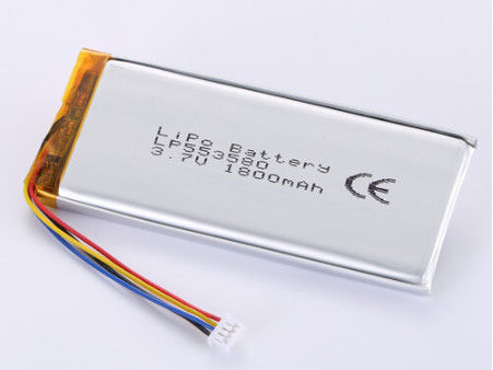 LP553580 3.7V 1800MAH baterias de iões de lítio fabricantes A taxa de descarga Sim e Polímero célula recarregável de iões de lítio com certificação CE
