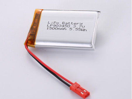 LP903450 3.7V 1500MAH Bateria de polímero de lítio de design de bolsa de grau A com certificações da FCC