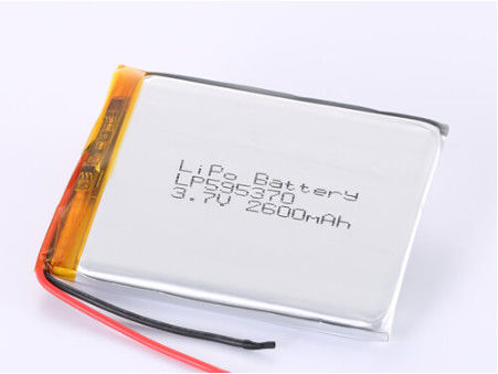 LP595370 3.7V 2600MAH Bateria recarregável 1 ano de vida útil Polímero de lítio para compatibilidade OEM