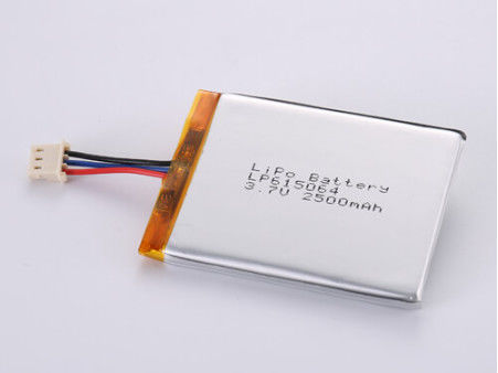 2500MAH Bateria Li-Ion Fabricantes, LP615064 Bateria Lipo de 3,7 V para Requisitos do Cliente