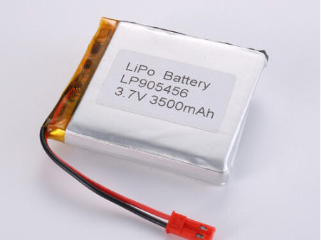 LP905456 3.7V 3500MAH Bateria de iões de lítio de alta capacidade LiPo Pack com características de segurança Proteção contra curto-circuito