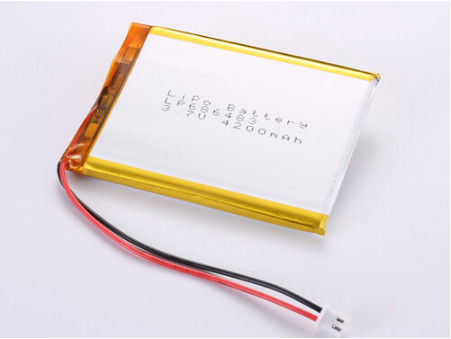 LP686483 3.7V 4200MAH Bateria de iões de lítio fabricada em produção LiPo Pack de alta capacidade para faixa de temperatura de 20C -60C
