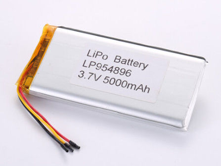 Pacote LiPo de alta capacidade 3.7V 5000MAH Bateria de iões de lítio Fabricantes Outros materiais de ânodo para padrões 2-3 horas Tempo de carga
